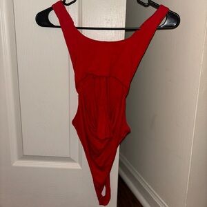 RED BODY SUIT